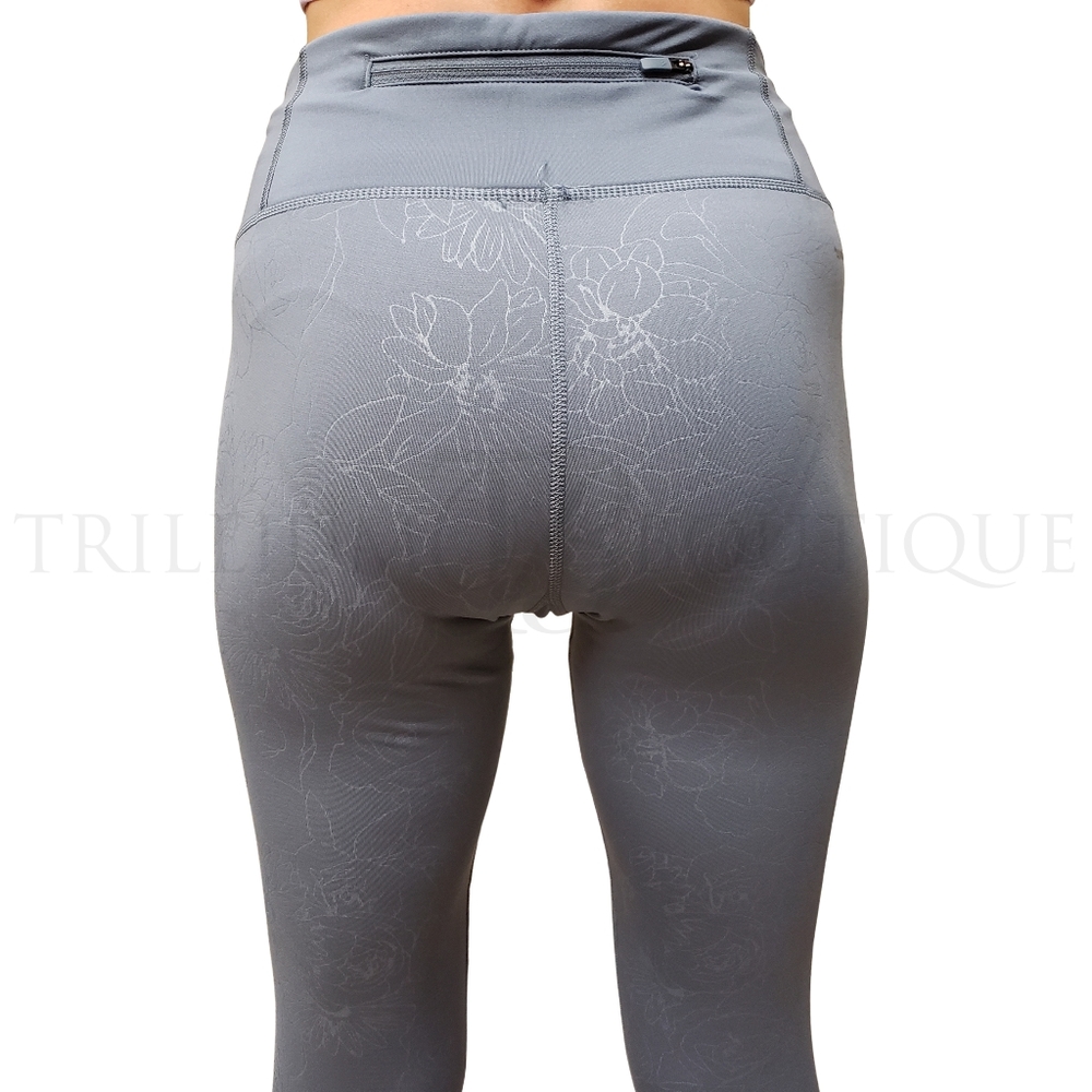 Adidas Climalite Women's Embossed Cold Weather Tights Blue NWT! - Picture 7 of 8